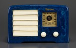 Marbleized Blue Emerson AX-235 ’Little Miracle’ Catalin Radio